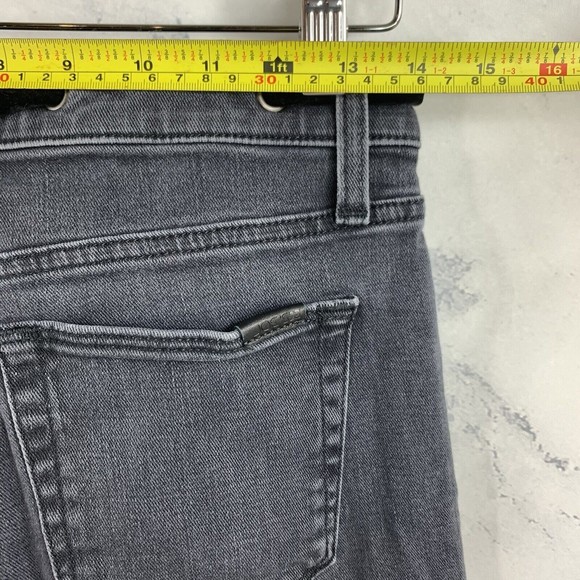 Joe’s Jeans Sz 28  The Callie Velvet Trim High Waist Crop Bootcut Jeans Gray - Picture 12 of 16